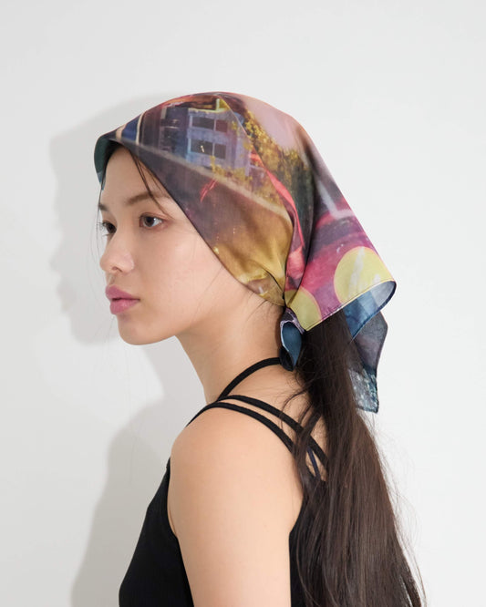 LY Postcard scarf